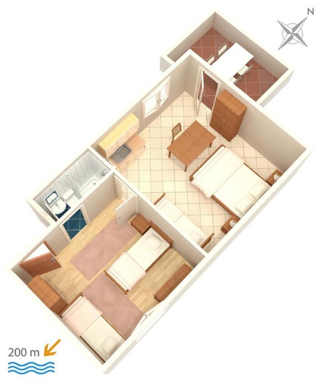 Apartments Zdravko - 150 M From Sandy Beach Duće Eksteriør billede